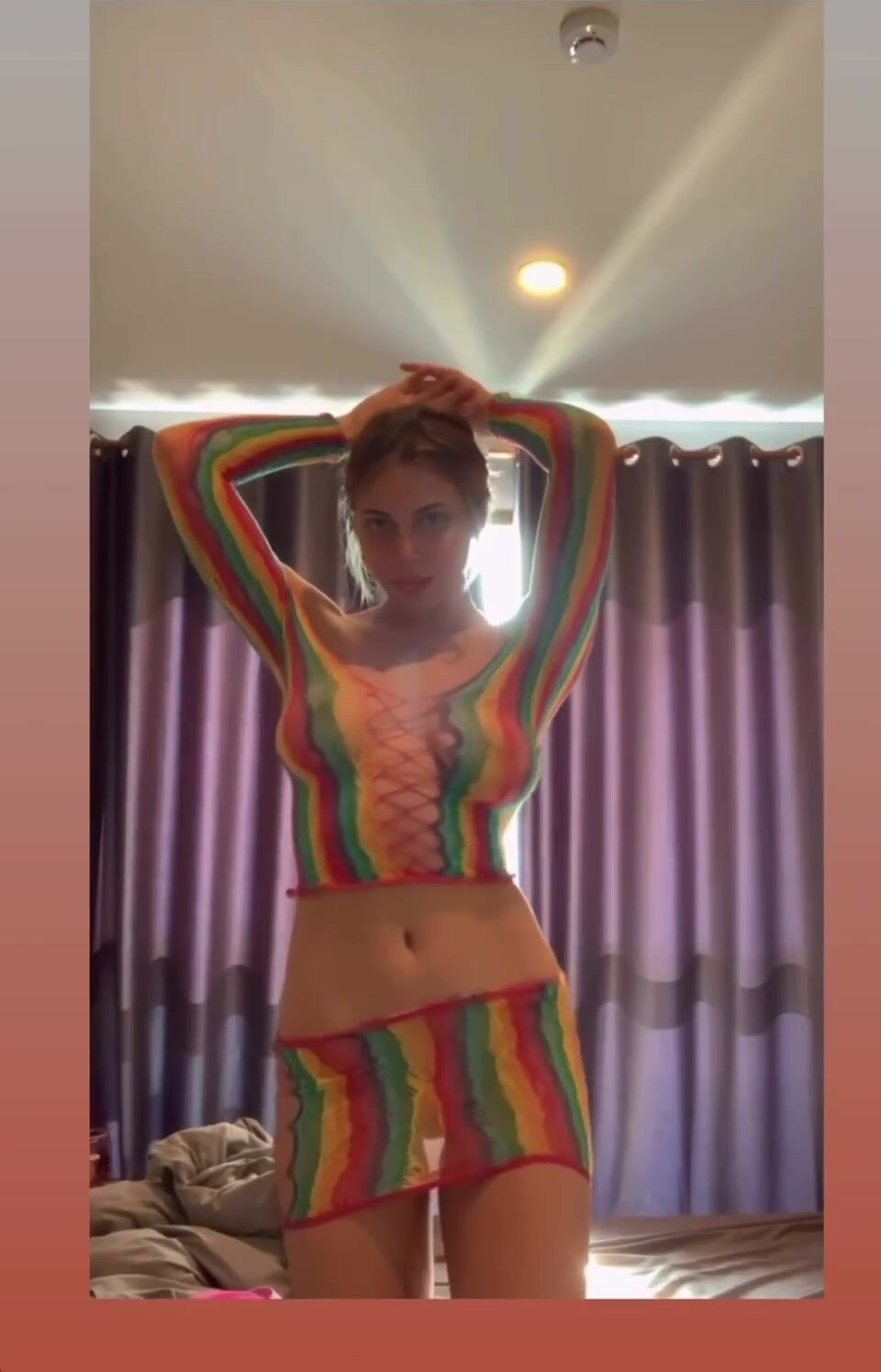 I enjoy it when you see me completely naked, I think it's called exhibitionism